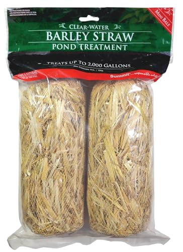 Summit Clear-Water Barley Straw Pond Treatment, 2-Pack, Treats upto 2000 Gallons, 1000 Gallons per Bale