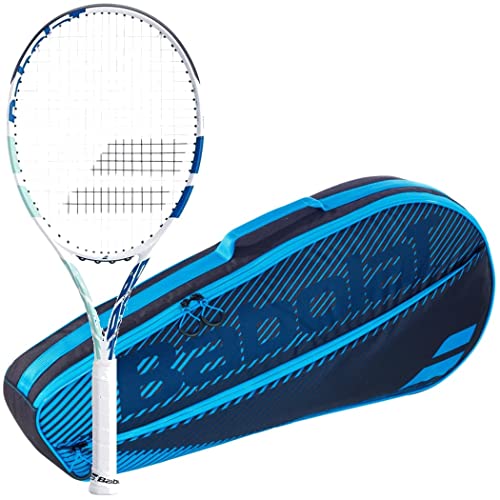 Babolat Boost Drive W Strung Tennis Racquet (4 1/4' Grip) Bundled with a Blue RH3 Club Essential Tennis Bag