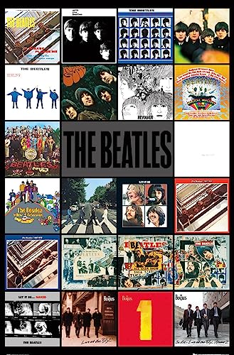 Trends International 24X36 The Beatles - Albums Wall Poster, 24' x 36', Unframed Version