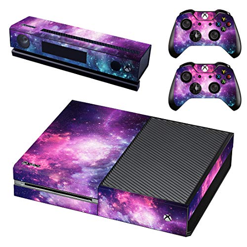 SKINOWN Protective Skin Sticker Decal Cover for Xbox One Console Galaxy Starry Y