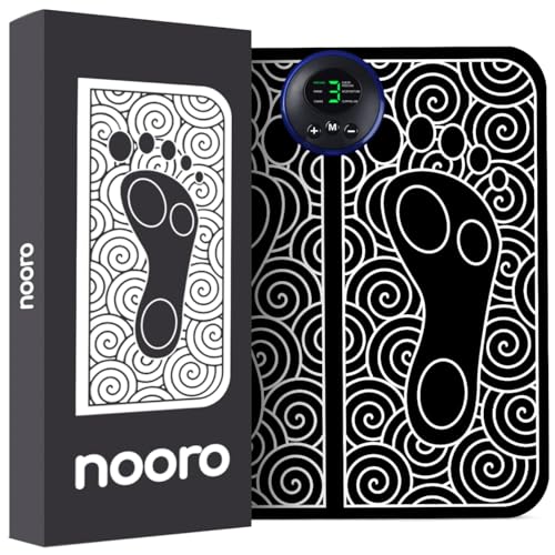 nooro Portable Foot Massager - Soothing Comfort & Revitalization for Tired Feet, 15 Minute Massage with 6 Settings, Pulse Sensation with Deep Tissue Results