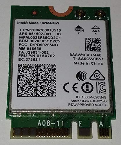Intel Dual Band Wireless-Ac 8265 w/Bluetooth 8265.NGWMG