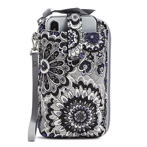 Vera Bradley Women's Cotton Smartphone Wristlet With RFID Protection, Tranquil Medallion - Recycled Cotton, One Size