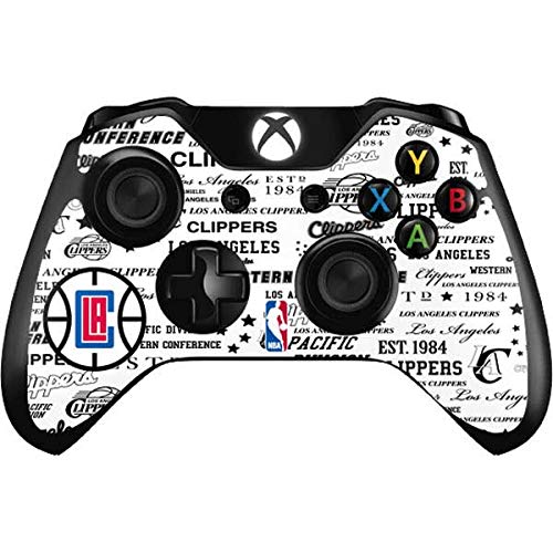 Skinit Decal Gaming Skin Compatible with Xbox One Controller - Officially Licensed NBA Los Angeles Clippers Blast Logos Design