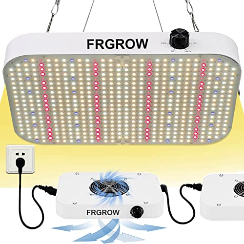FRGROW LED Grow Lights 1000W Dimmable, UV-IR Full Spectrum Plant Growing Lamps, 2x2 Grow Tent Light with Daisy Chain Function, LED Grow Lights for Indoor Plants, Seed Starting, Seedlings, Blooming