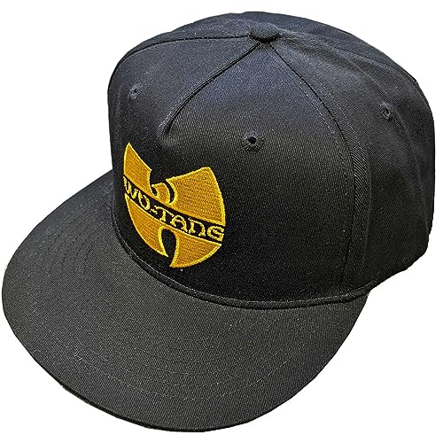Wu-Tang Clan Embroidered Logo Adjustable Snapback Hat Black