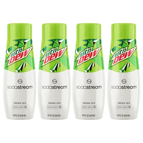 SodaStream Mountain Dew  Soda Drink Mix, 14.9 Fl oz. (4 Pack)