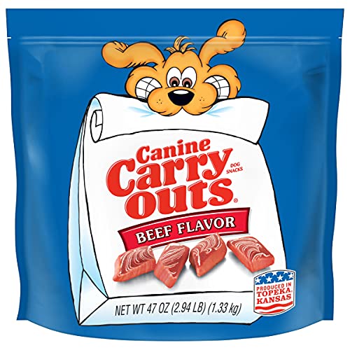 Canine Carry Outs Beef Flavor Dog Treats, 47 Ounce