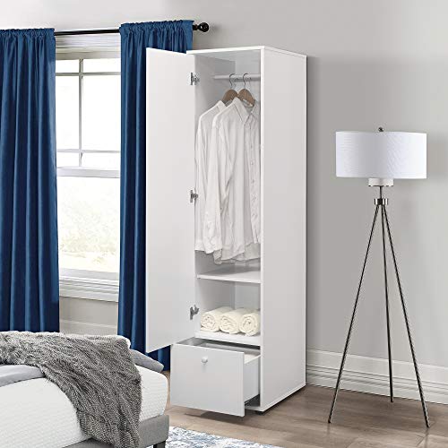 Kings Brand Furniture - Corry Wardrobe Armoire Storage Closet, White