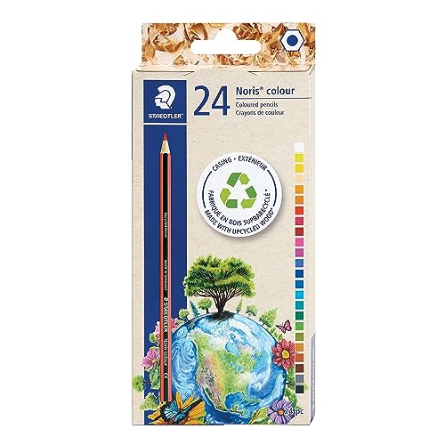 STAEDTLER Colored Pencils, Premium Quality Extruded Coloring Pencils with Break-Resistant Lead, Box of 24