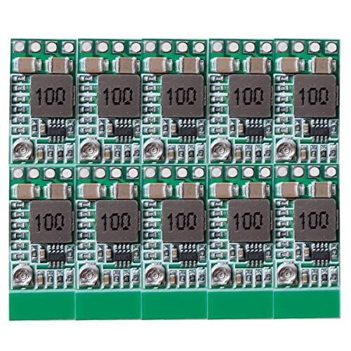 DAOKI 10Pcs Step-Down Power Supply Module Mini DC-DC 12-24V to 5V 3A Voltage Buck Converter Adjustable 1.8V 2.5V 3.3V 5V 9V 12V