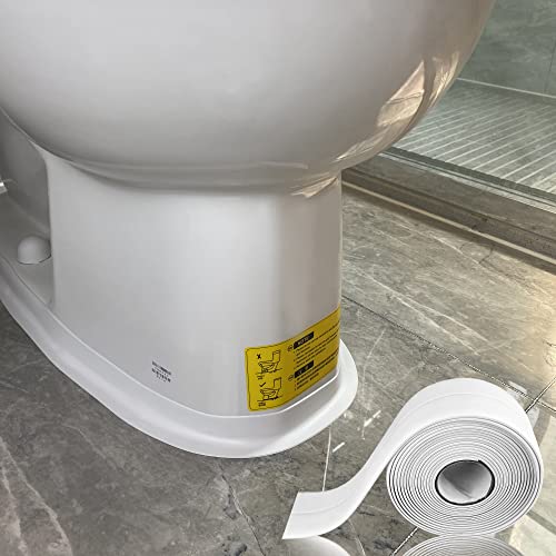White Caulk Tape for Bath & Kitchen,Caulking Tape for Bathroom Caulking White Self Adhesive Caulk Strip,tub Surround,Toilet Bowl Stick on Gel,Kitchen Countertop (1.5' x 10.5Ft)