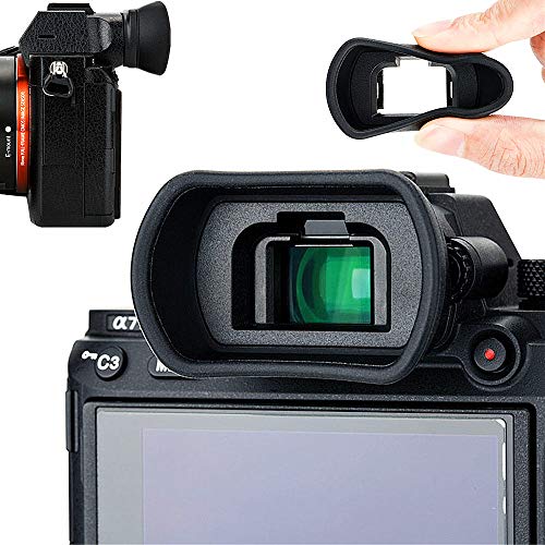 Soft Silicon Camera Viewfinder Eyecup Eyepiece Eyeshade for Sony A7RIV A7RIII A7III A7SII A7RII A7II A7S A7R A7 A9II A9 A58 A99II Eye Cup Protector Replaces Sony FDA-EP18 FDA-EP16 FDA-EP15