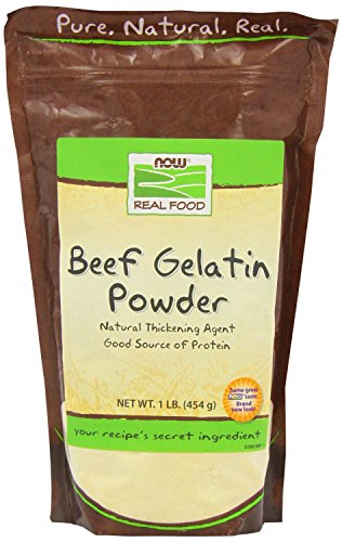 Now Foods Beef Gelatin Natural Powder 1 lb (Pack of 2)