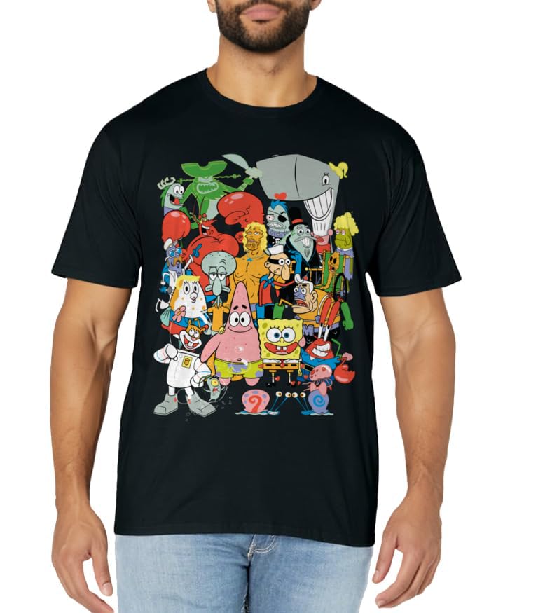 Spongebob Squarepants Cast Of Characters T-Shirt T-Shirt