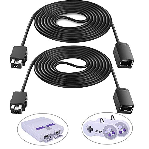 Smatree Extension Cable Compatible for NES/SNES Classic Controller Extension Cord 3M/10ft (2-Pack) Classic Edition/Super NES Classic Edition (2017) Controller