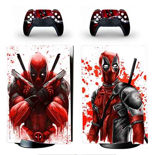 JOCHUI PS5 Digital Edition Console Controllers Cover Vinyl Skin Decals Stickers Compatible with PS5 Digital Console DP