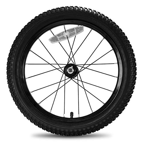 JOYSTAR 16 Inch Kids Bike Front Wheels Replacement with 16 Inch Air Rubber Tire Black Don't Fit with Huffy Bike