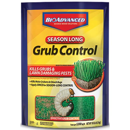 BioAdvanced Season Long Grub Control, Ready-to-Spread Granules for Insects, 10 LB