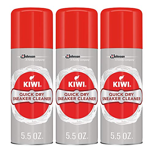 KIWI Quick Dry Shoe Cleaner | Use for Dirt on Sneakers, Tennis Shoes, Running Shoes and More | 5.5 Oz | Pack of 3