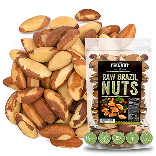 Raw Brazil Nuts 32oz (2 lb) Distinct and Superior to Organic | No PPO Non GMO Batch Tested Gluten & Peanut Free Herbicides Or Pesticides Vegan Keto Friendly Large, Fresh Resealable bag.