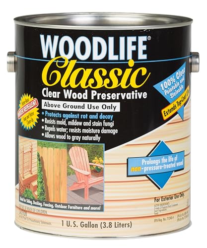 Rust-Oleum WOODLIFE 902 Wolman Classic Clear Wood Preservative-Above Ground, Quart, 128 Fl Oz