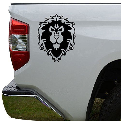 WOW Alliance Gaming Die Cut Vinyl Decal Sticker For Car Truck Motorcycle Window Bumper Wall Decor Size- [6 inch/15 cm] Tall Color- Matte Black