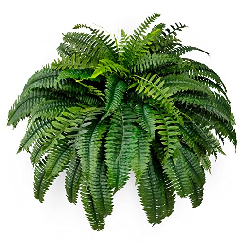 BANNINEO Single Silky Artificial Boston Fern Bush, 48Inch Artificial Plants, Suitable for Decorating Office, Patio, Living Room Faux Greenery, 88Branches…