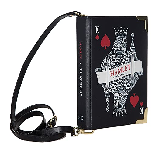 Well Read Hamlet By William Shakespeare Small Book Themed Purse for Literary Lovers - Ideal Literary Gift for Book Club, Readers, Authors & Bookworms - Handbag & Crossbody Bag