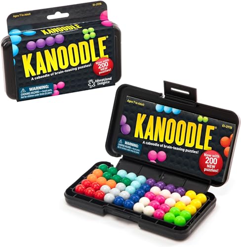 Educational Insights Kanoodle 3D Brain Teaser Puzzle Game, Featuring 200 Challenges, Easter Basket Stuffer, Gift for Ages 7+