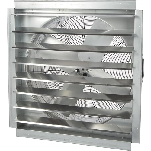Strongway Heavy-Duty Fully Enclosed Direct Drive Shutter Exhaust Fan - 30in. 5500 CFM, 120 Volts, 4 Blades