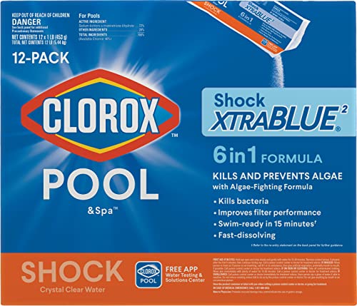CLOROX POOL&SPA Shock XTRABLUE2-12pk