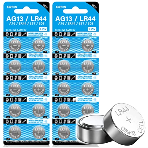 TXY 20PCS AG13 LR44 303 A76 357 SR44 1.5V Battery Button Coin Cell Batteries