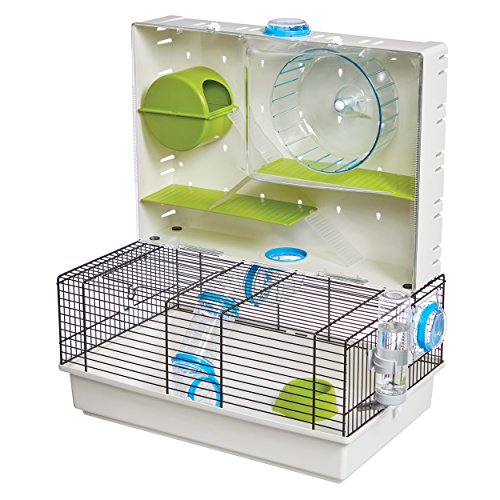 MidWest Homes for Pets Hamster Cage | Awesome Arcade Hamster Home (White) | 18.11 x 11.61 x 21.26 Inch