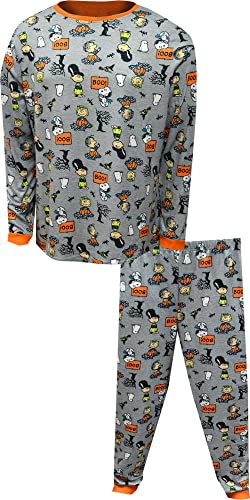 Briefly Stated Mens Peanuts Gang Great Pumpkin Charlie Brown Halloween Mens Pajama (XX-Large)