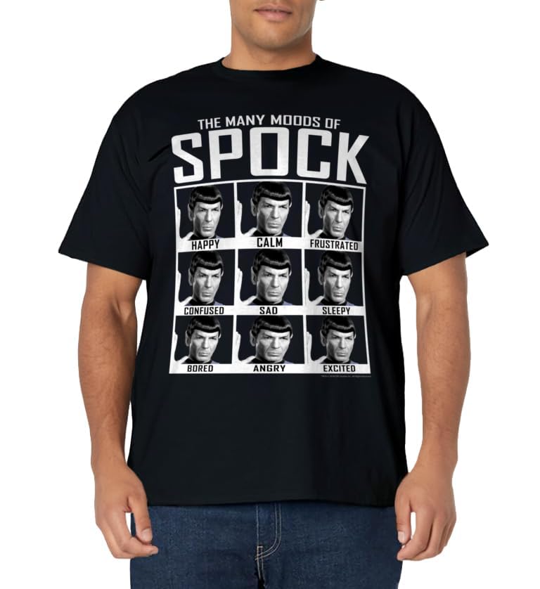Star Trek: The Original Series Moods of Spock Textbook T-Shirt