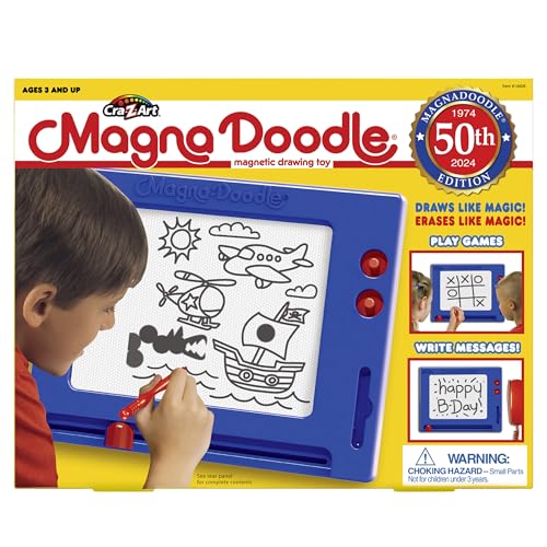 Cra-Z-Art Retro MagnaDoodle - 50 Years of Creative Fun – Classic Magnetic Drawing Board Toy, Ages 3+