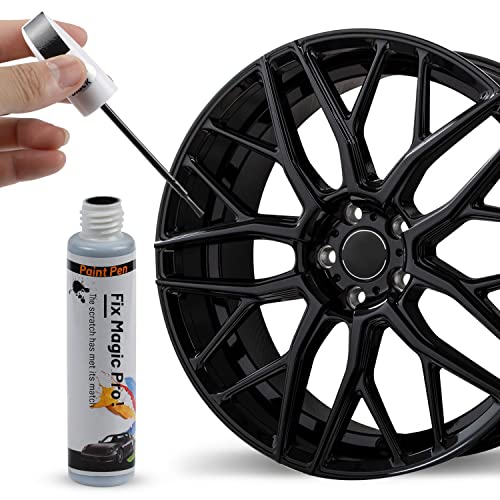 Ouzorp Car Wheel Scratch repair Rim Touch Up Paint Rim Scratch Repair Pen Quick And Easy Wheel（BLACK