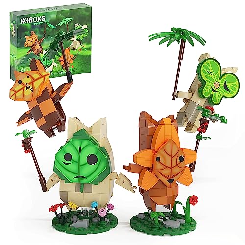 Korok Building Set, Yahaha! Cute Game Merch Action Figures, Great Toys Gifts for Fans Kids Adults (521 Pieces)