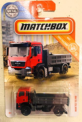Matchbox Man TGS 18.440 Red 27/100 MBX Construction 11/20 Dump Truck Toy Veħicle