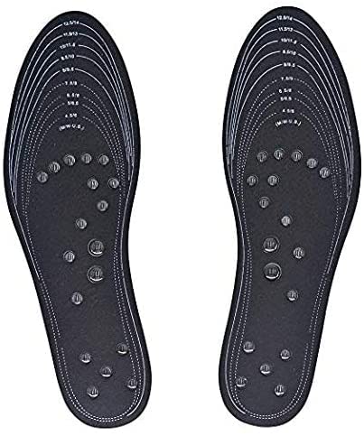 EZONEDEAL Unisex Acupressure Magnetic Therapy Massage Physiotherapy Insoles for Men & Women Foot Massager Shoe-pad Reflexology Pain Relief - 1 Pair