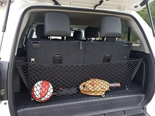 Envelope Style Trunk Cargo Net for Toyota 4Runner 2010-2023 - Premium Trunk Organizer and Storage - Luggage Net for SUV - Best Car Organizer for Toyota 4 Runner SR5 TRD 3 Row Model Only!