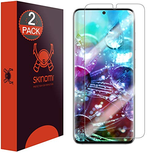 Skinomi Screen Protector Compatible with Samsung Galaxy S20 Plus (S20+ 6.7 inch)(2-Pack)(Edge to Edge) Clear TechSkin TPU Anti-Bubble HD Film