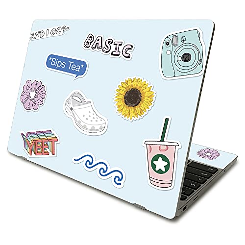 MightySkins Skin Compatible with Samsung Chromebook 4 (2021) 11.6' - VSCO Girl | Protective, Durable, and Unique Vinyl Decal wrap Cover | Easy to Apply, Remove, and Change Styles | Made in The USA