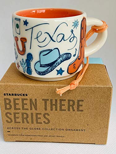 Starbucks TEXAS BEEN THERE SERIES ACROSS THE GLOBE COLLECTION ORNAMENT Ceramic Coffee Demitasse Mug, 2 Fl Oz