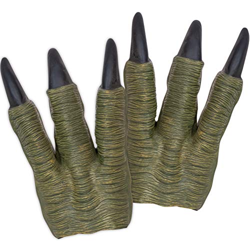 Skeleteen Dinosaur Claws Costume Accessories - Velociraptor Pretend Play Dino Paw Gloves Cosplay Accessories for Adults and Kids