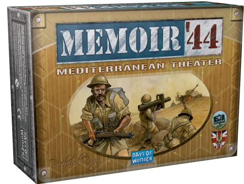 Memoir '44 Mediterranean Theatre Board Game EXPANSION - Command the British Army! Strategy Game for Kids & Adults, Ages 8+, 2 Players, 30-60 Minute Playtime, Made by Days of Wonder