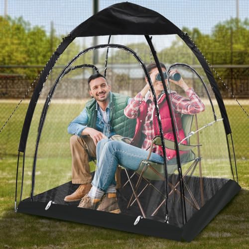 Large Sports Tent - 2 Persons Clear Rainproof Windproof Shelter for Cold Weather, Outdoor Two Parents Winter Soccer Baseball Tents, Rain Sun Shelter for Watching Sports Events, Camping, Fishing