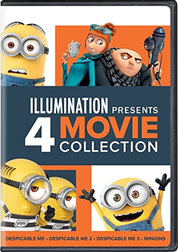 Illumination Presents: 4-Movie Collection (Despicable Me / Despicable Me 2 / Despicable Me 3 / Minions) [DVD]