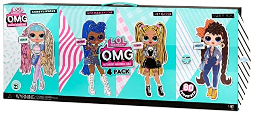L.O.L. Surprise! OMG Series 2 Candylicious, Miss Independent, Alt Grrrl & Busy B.B. Fashion Doll 4-Pack (423126)